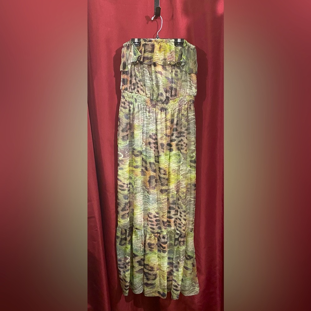 Torrid Strapless/Tube Leopard Print Sundress | Size 2 (18/20)